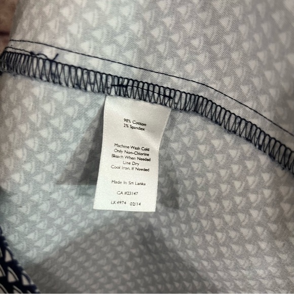 Talbots Navy Sailboat Print Pencil Skirt - Picture 9 of 9